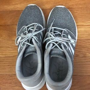 Gray Adidas sneakers